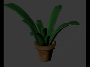 plant in pot 3Dモデル
