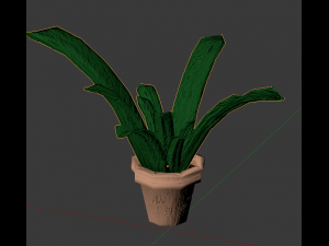 plant in pot 3Dモデル