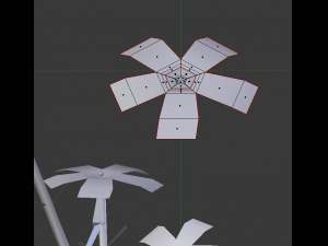 gentian lowpoly 3Dモデル