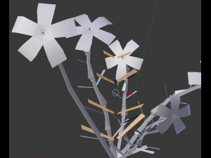 gentian lowpoly 3Dモデル