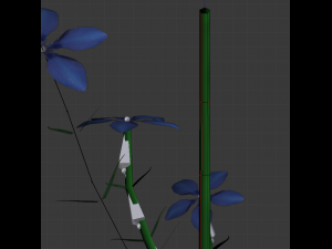 gentian lowpoly 3Dモデル