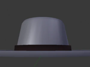 kapelusz lowpoly Model 3D