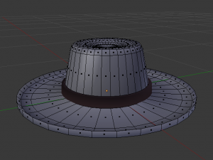 lowpoly hat Model 3D