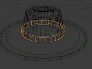 kapelusz lowpoly Model 3D