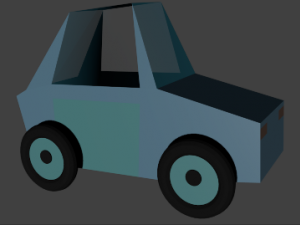 paper car 3D मॉडल