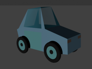 paper car 3D मॉडल