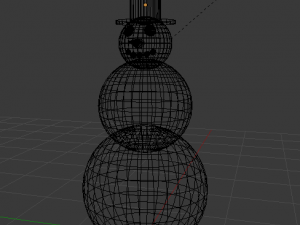 snowman Model 3D