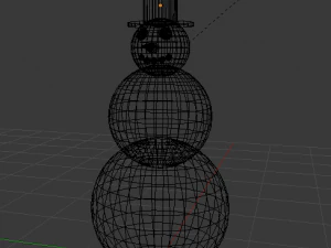 снеговик 3D Модель