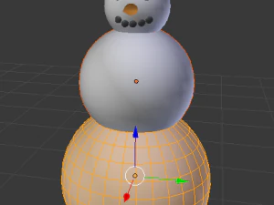 снеговик 3D Модель