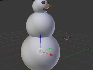 снеговик 3D Модель