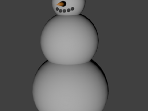 snowman Model 3D