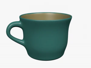 зеленая чашка 3D Модель