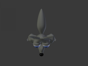 cartoon wolf 3D Model