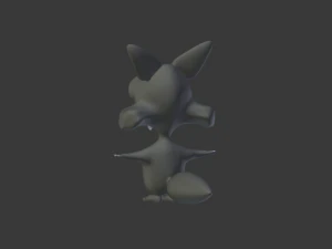 cartoon wolf 3D Model