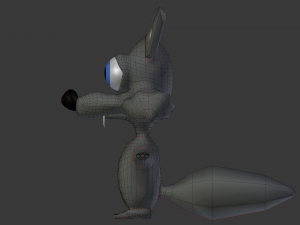 cartoon wolf 3D Model