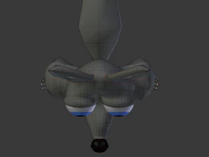 cartoon wolf 3D Model