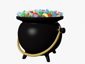 pot of gems 3D Model