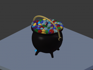 pot of gems 3D Model