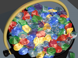 pot of gems 3D Model