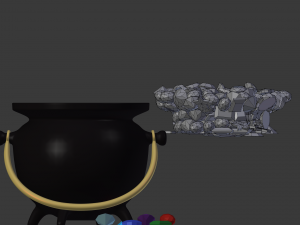 pot of gems 3D Model