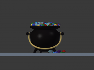 pot of gems 3D Model