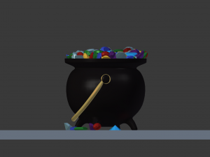 pot of gems 3D Model
