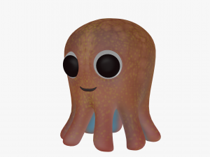 cartoon octopus 3D 모델