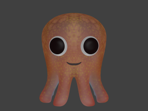 cartoon octopus 3D 모델