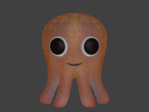 cartoon octopus 3D Model