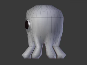cartoon octopus 3D Model