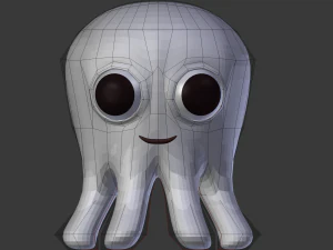 cartoon octopus 3D Model