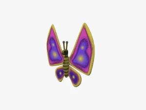 мультфильм бабочка 3D Модель