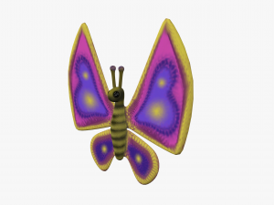cartoon butterfy Modello 3D