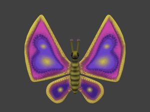 cartoon butterfy Modello 3D
