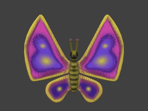 cartoon butterfy 3D Model