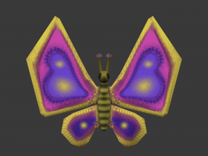 cartoon butterfy Modello 3D