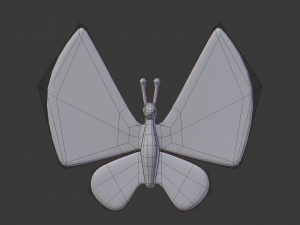 cartoon butterfy Modello 3D