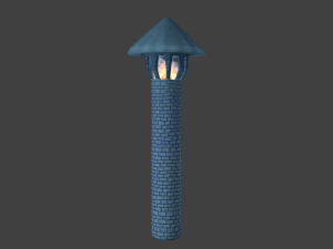 signal tower cartoon 3D 模型