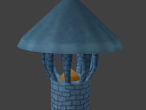 signal tower cartoon 3D 模型
