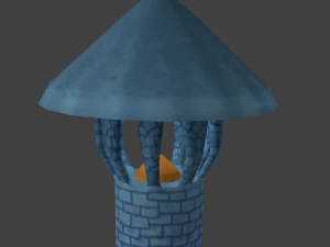 signal tower cartoon 3D Model