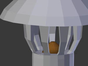 signal tower cartoon 3D Model