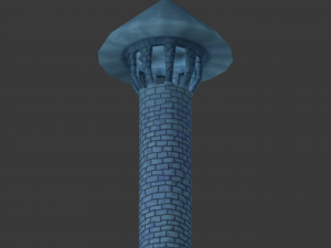 signal tower cartoon 3D 模型