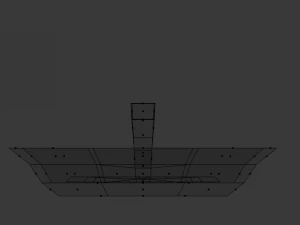 frying pan with egg lowpoly 3D Model