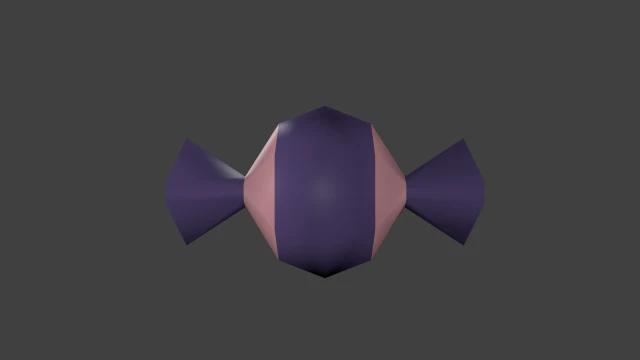 lowpoly candy 02 3D Model .c4d .max .obj .3ds .fbx .stl .blend 