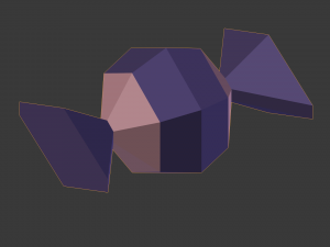lowpoly candies collection Modello 3D