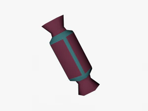 lowpoly candies collection 3D Model
