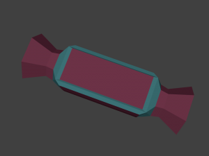 lowpoly candies collection Modello 3D