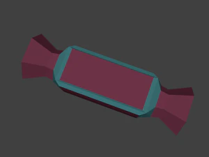 lowpoly candies collection 3D Model