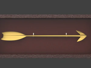 golden arrow 3D Model