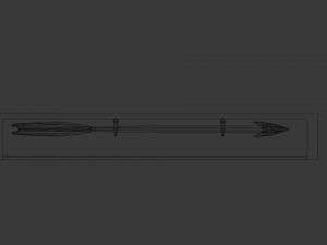 golden arrow Modelo 3D